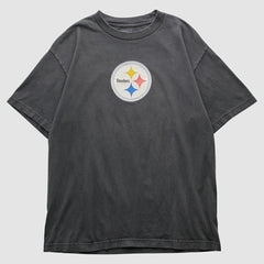 Pittsburgh Steelers Reebok 2000s T-shirt - Charcoal Vintage on sale