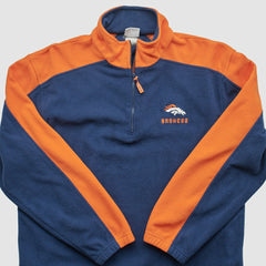 Denver Broncos NFL 2000s 1/4 Zip Sweatshirt - Navy Vintage outlet