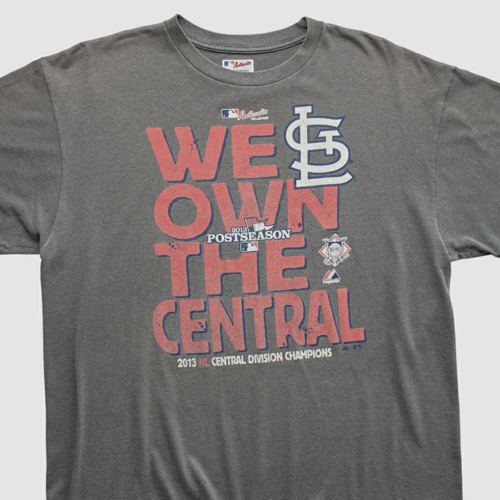 St. Louis Cardinals Majestic 2013 T-shirt - Dark Heather Gray Vintage