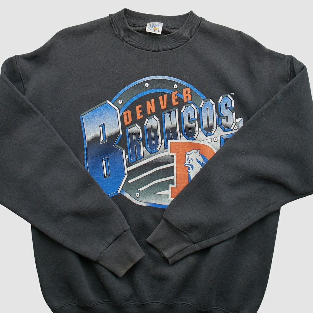 Denver Broncos Fan Sportswear 1994 Pullover Sweatshirt - Black Vintage sale