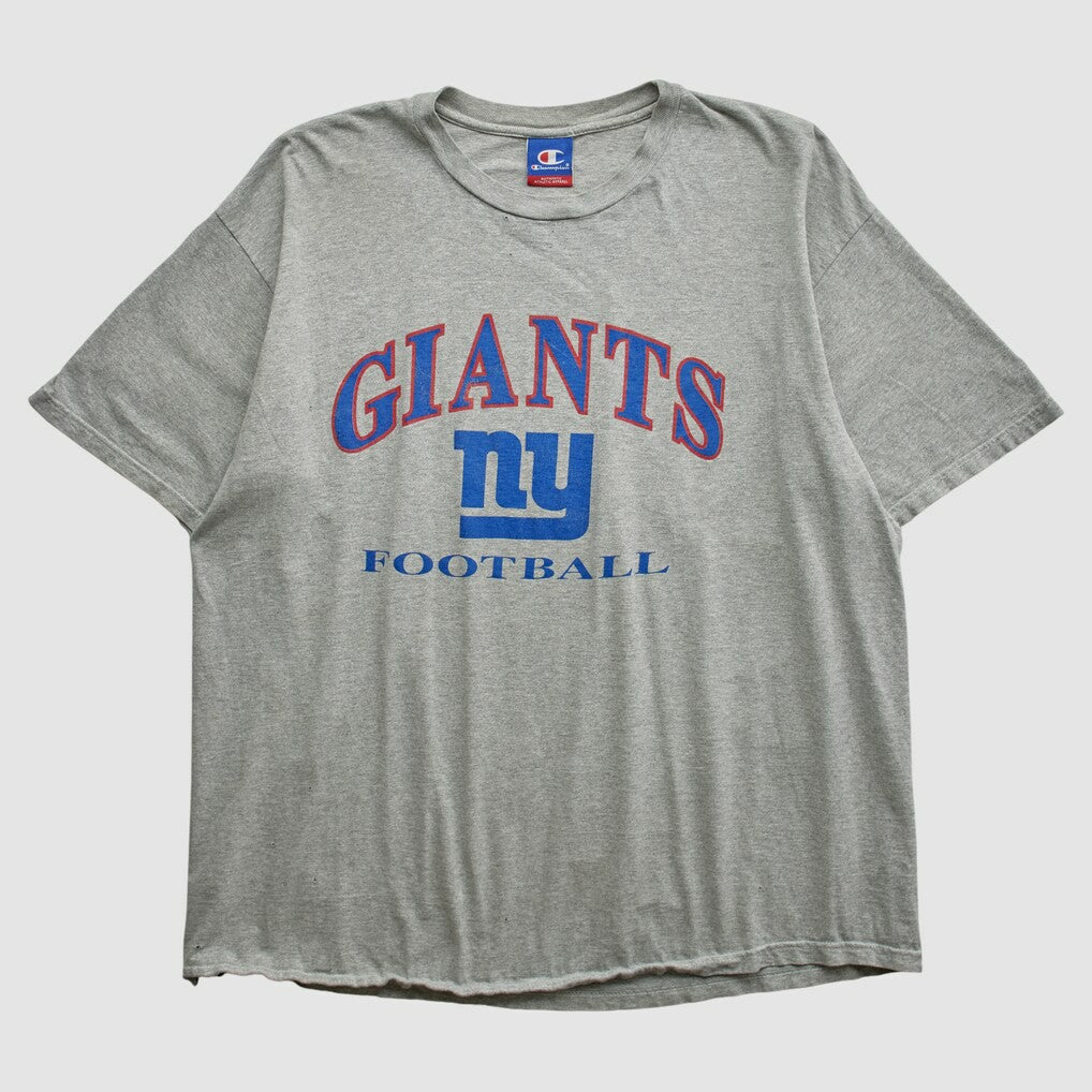 New York Giants Champion 90s T-shirt - Heather Gray Vintage for sale