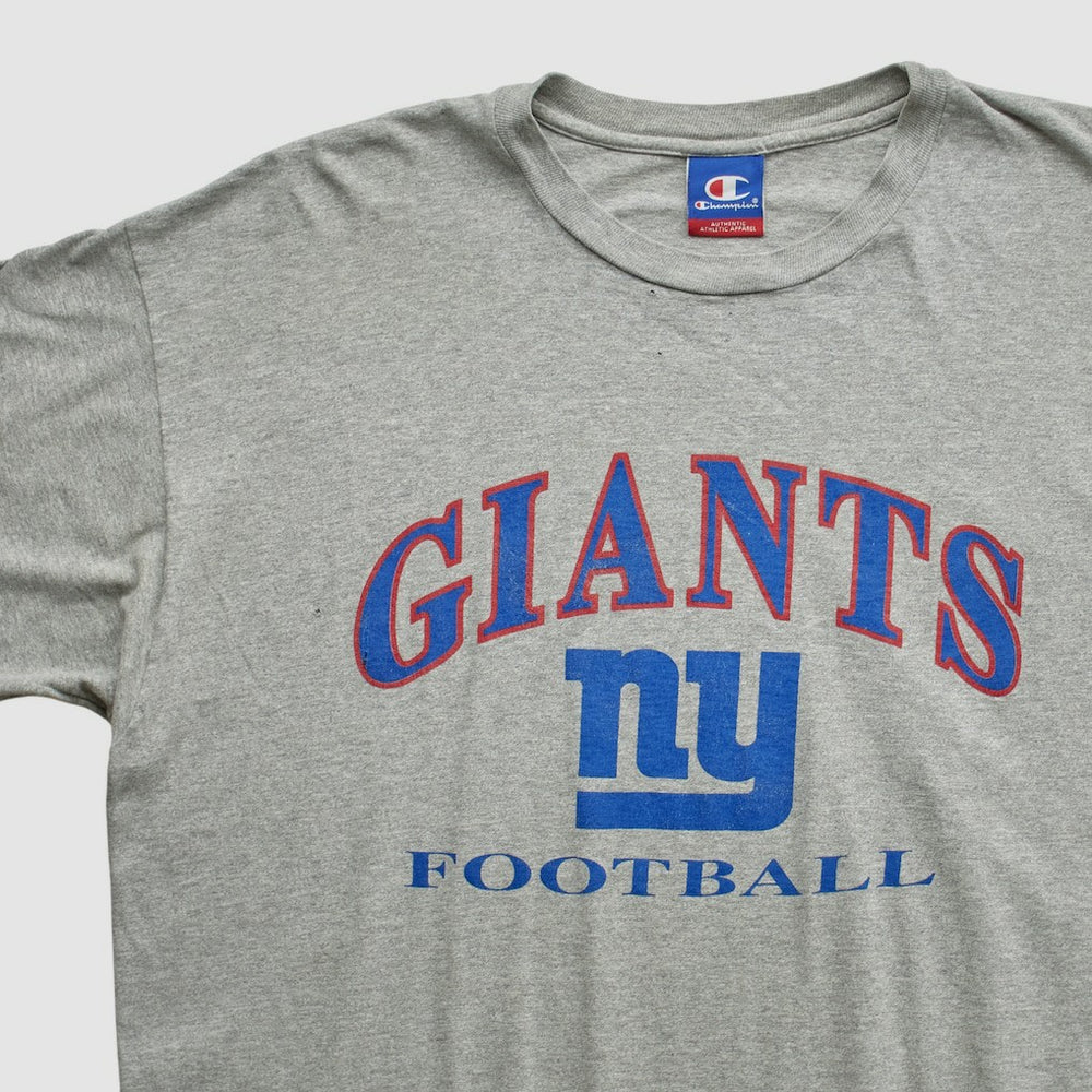 New York Giants Champion 90s T-shirt - Heather Gray Vintage for sale