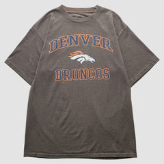 Denver Broncos NFL 2010s T-shirt - Dark Heather Gray Vintage outlet
