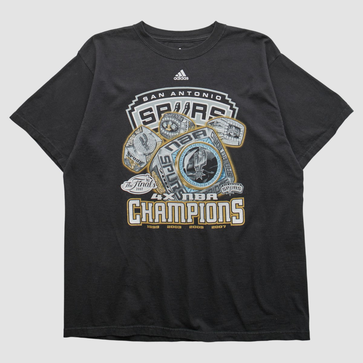 San Antonio Spurs 2007 T-shirt - Black Vintage | Adidas on sale