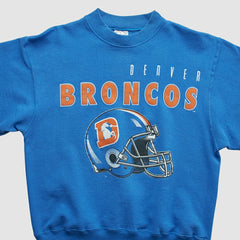 Denver Broncos Hanes 90s Pullover Sweatshirt - Blue Vintage outlet