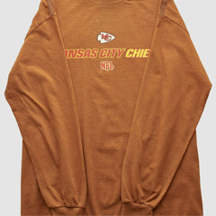 Kansas City Chiefs NFL 2000s Long Sleeve T-shirt - Brown Vintage outlet