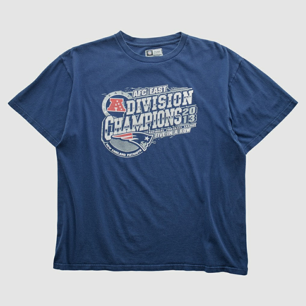 New England Patriots NFL 2013 T-shirt - Navy Vintage on sale