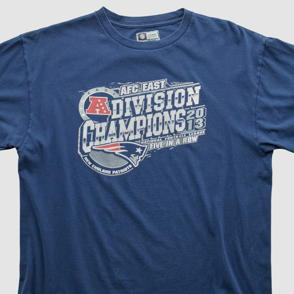 New England Patriots NFL 2013 T-shirt - Navy Vintage on sale