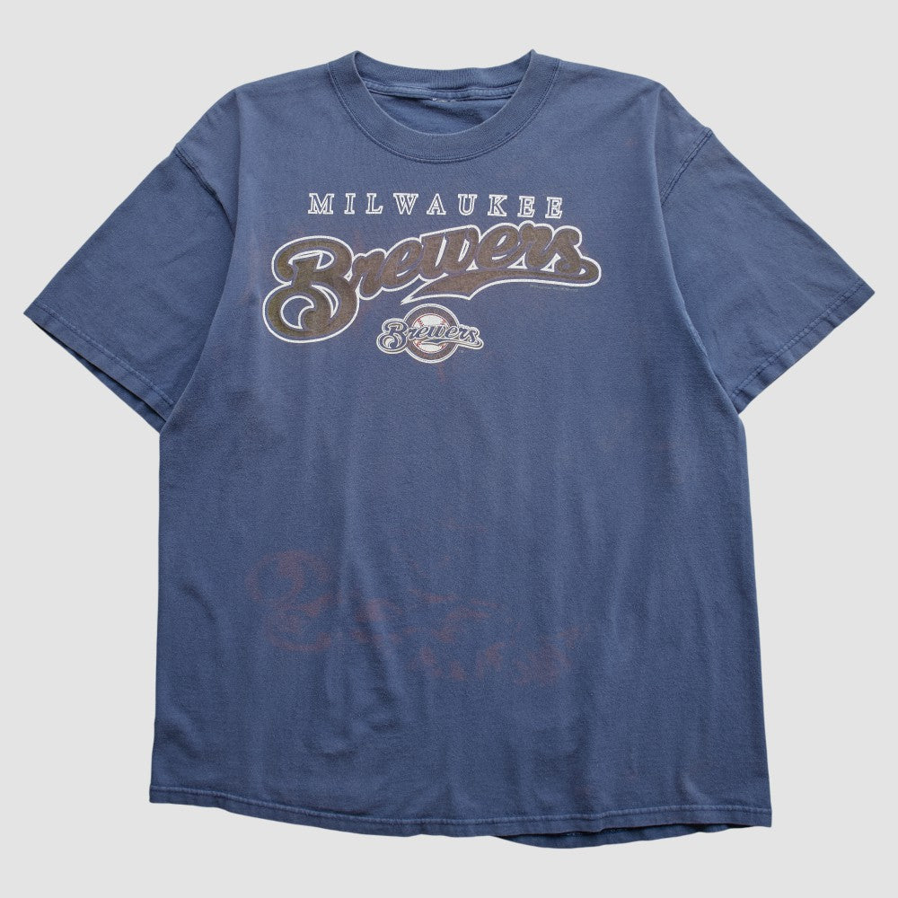 Milwaukee Brewers 2000s T-shirt - Blue Vintage