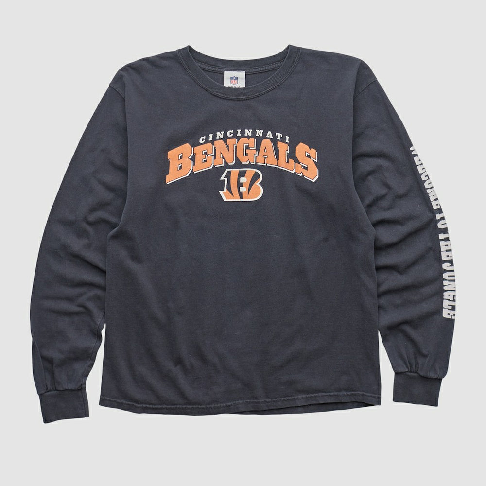 Cincinnati Bengals NFL 2010s Long Sleeve T-shirt - Charcoal Vintage discount