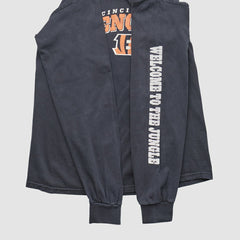 Cincinnati Bengals NFL 2010s Long Sleeve T-shirt - Charcoal Vintage discount