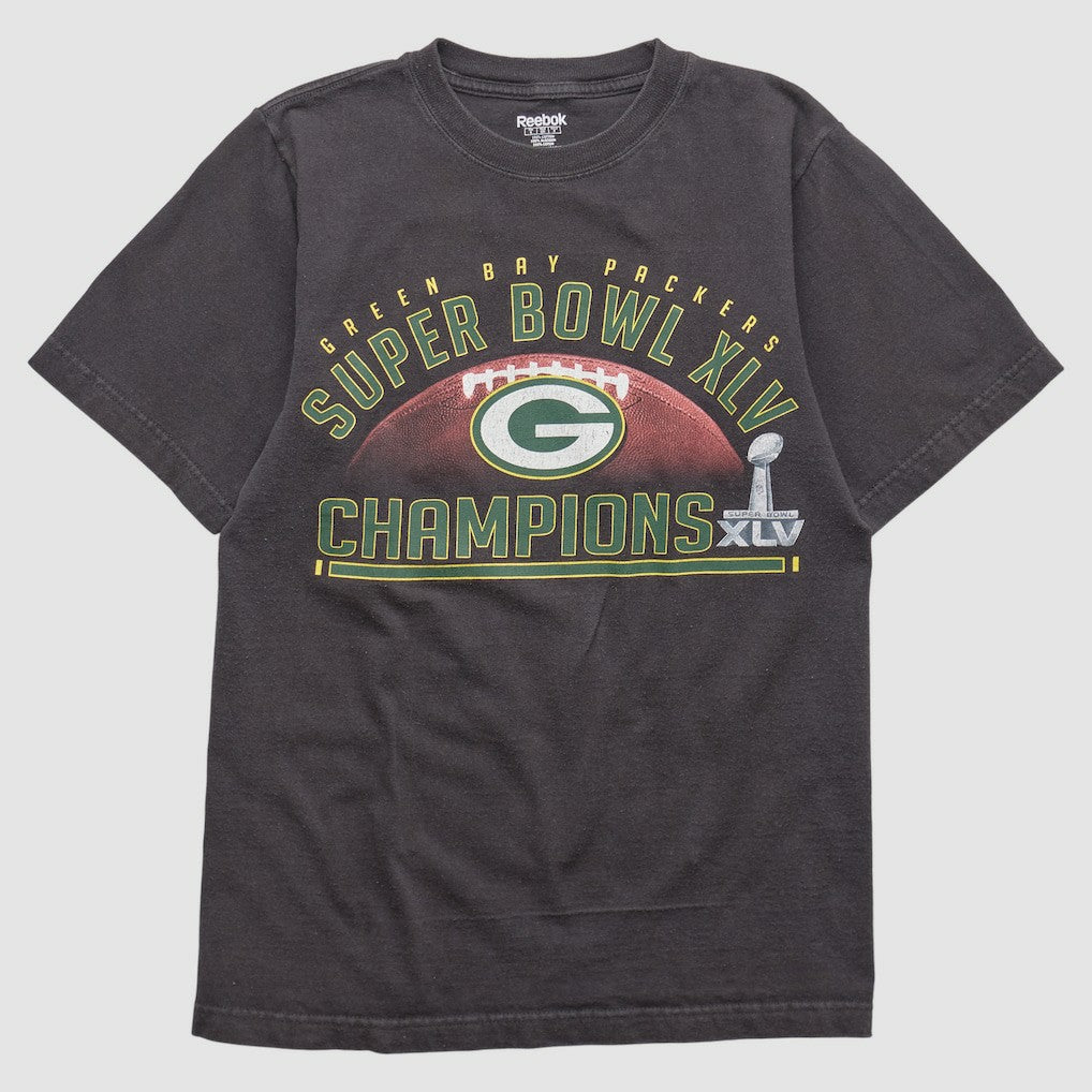 Green Bay Packers Reebok 2011 T-shirt - Black Vintage cheap
