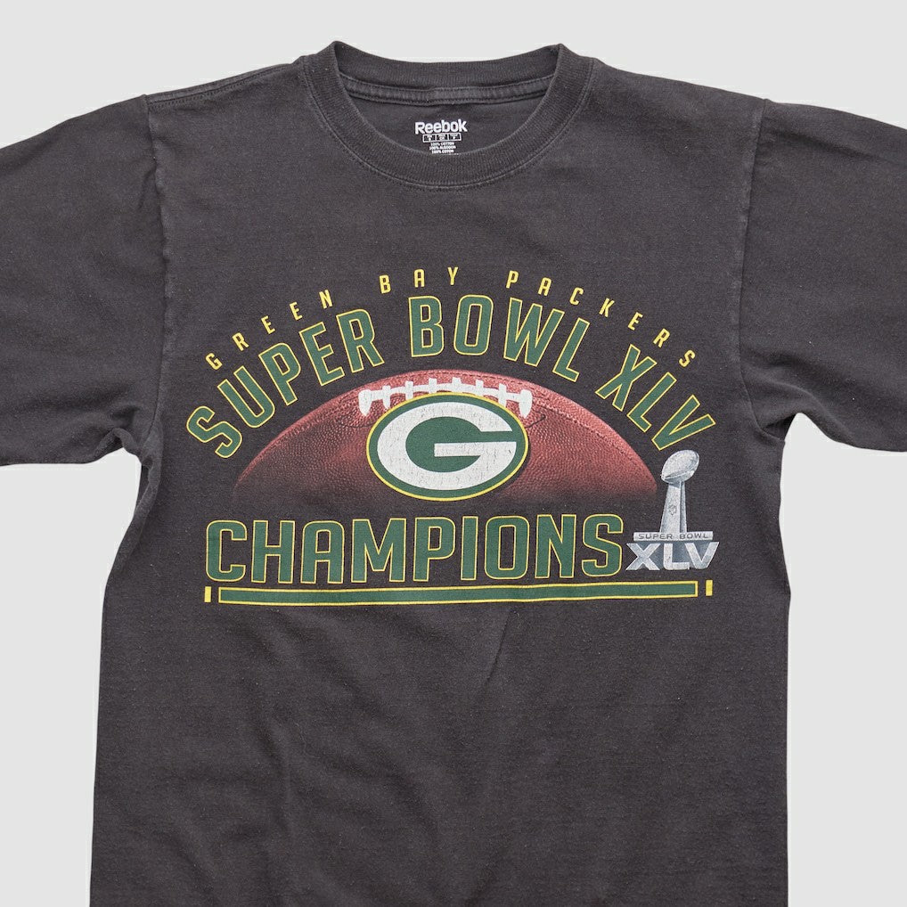 Green Bay Packers Reebok 2011 T-shirt - Black Vintage cheap