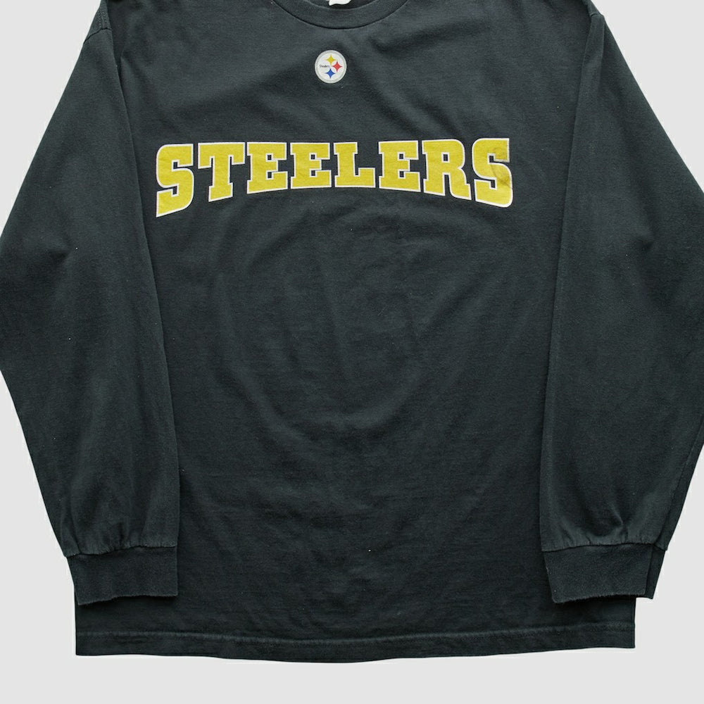 Pittsburgh Steelers NFL 2000s Long Sleeve T-shirt - Black Vintage for sale