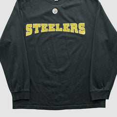 Pittsburgh Steelers NFL 2000s Long Sleeve T-shirt - Black Vintage for sale