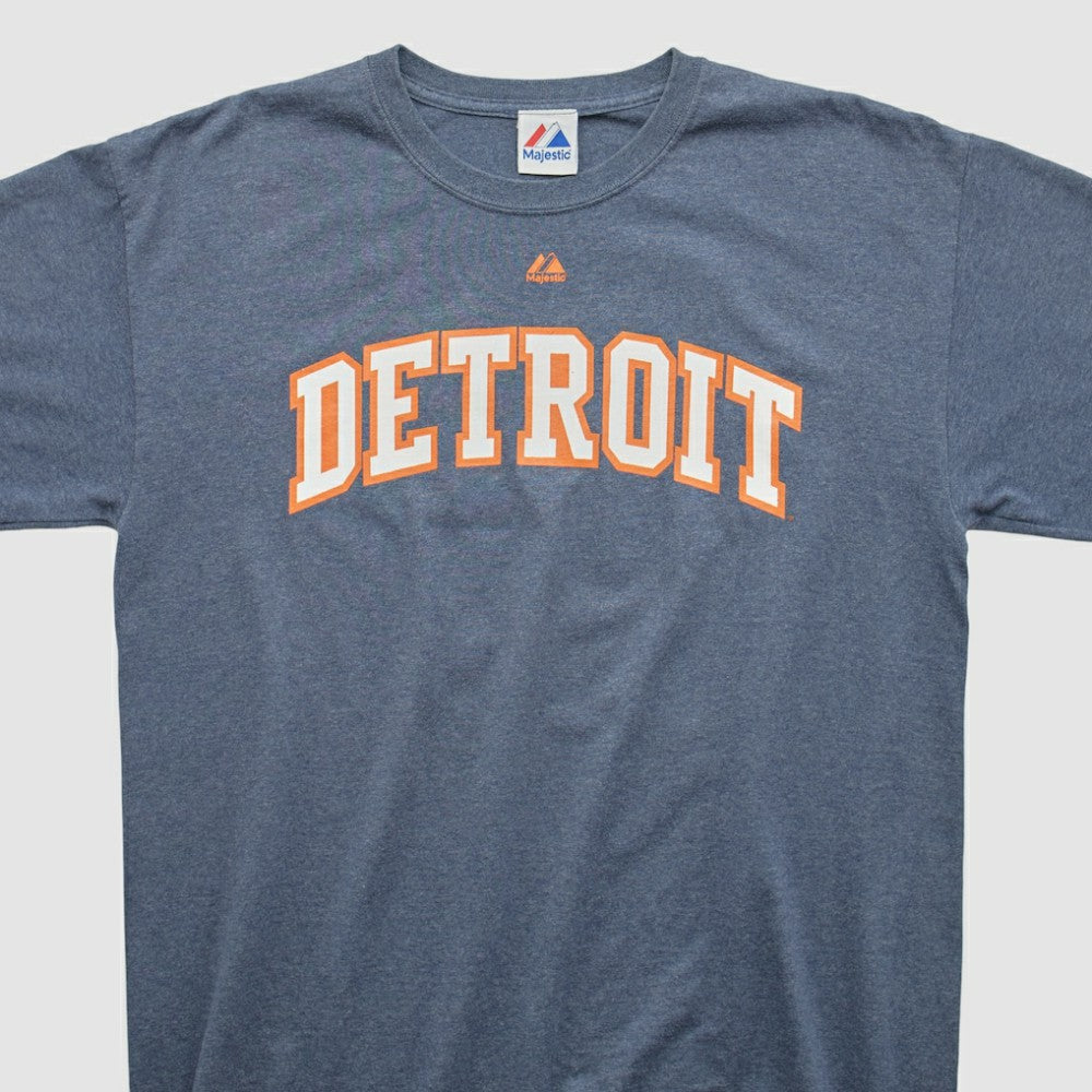 Detroit Tigers Majestic 2010s T-shirt - Blue Vintage