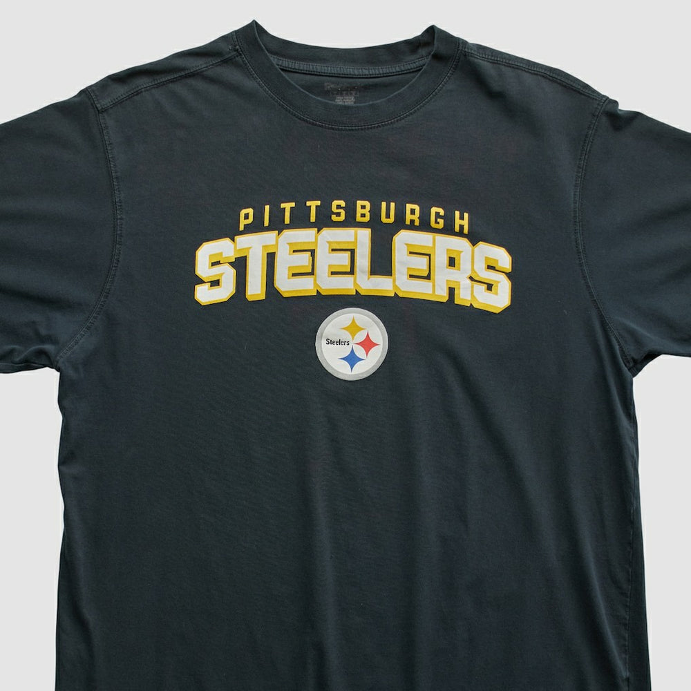 Pittsburgh Steelers Reebok 2000s T-shirt - Black Vintage discount