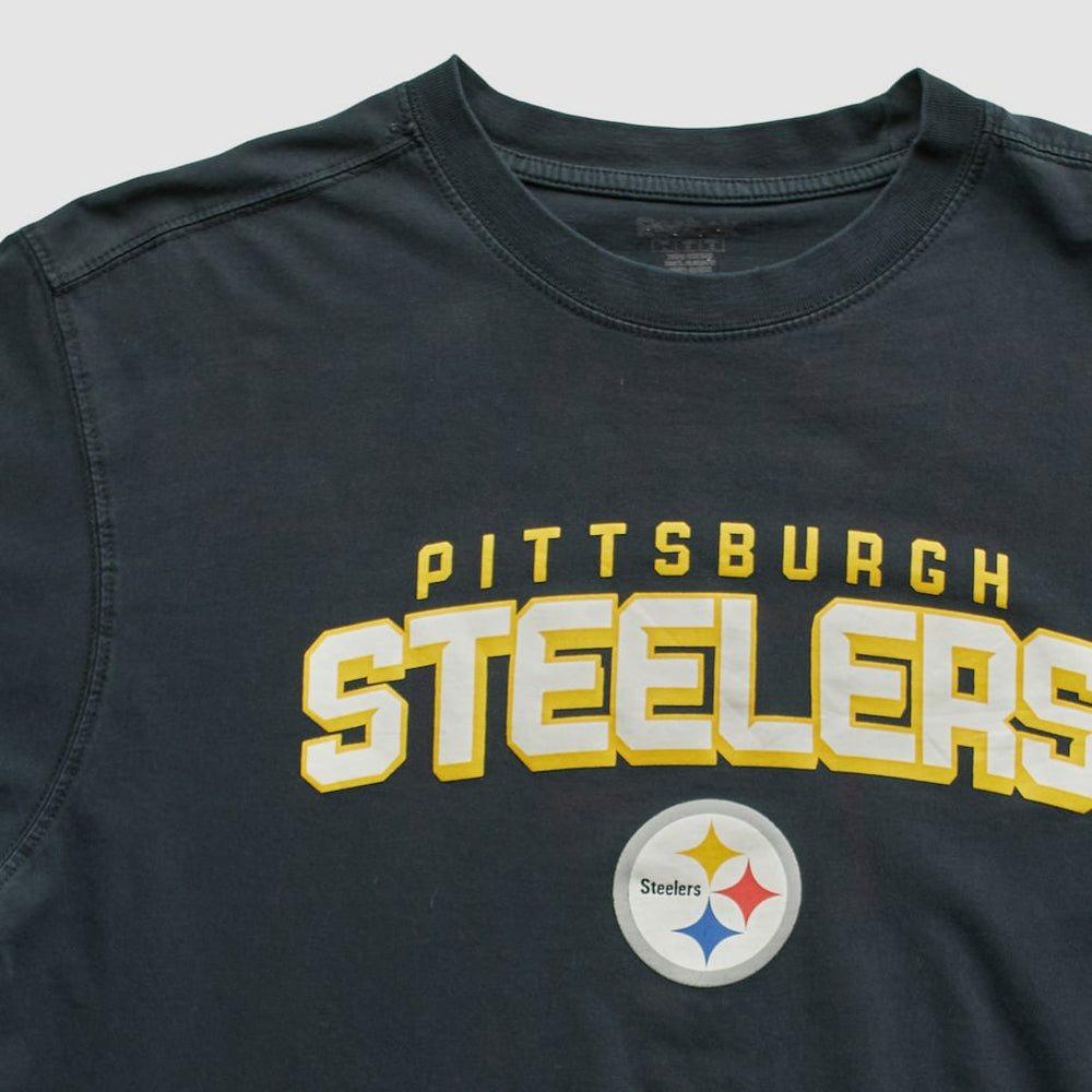 Pittsburgh Steelers Reebok 2000s T-shirt - Black Vintage discount