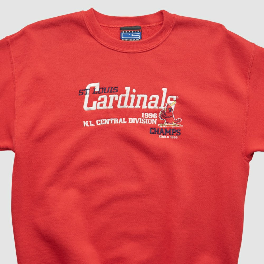 St. Louis Cardinals CS Sportswear 1996 Pullover Sweatshirt - Red Vintage