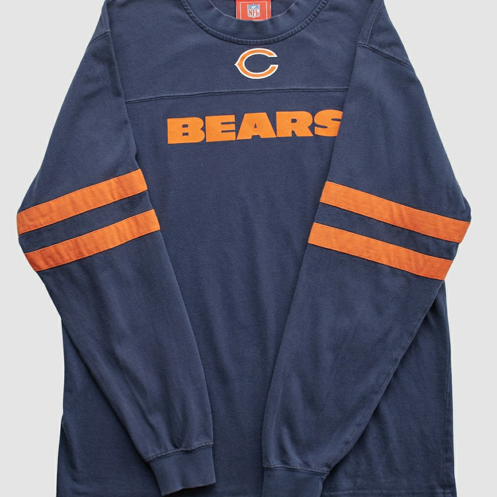 Chicago Bears NFL 2000s Long Sleeve T-shirt - Navy Vintage online
