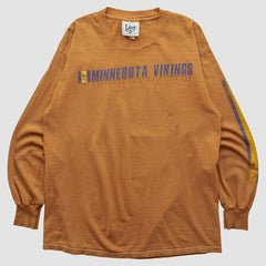 Minnesota Vikings Lee Apparel 2000s Long Sleeve T-shirt - Brown Vintage for sale
