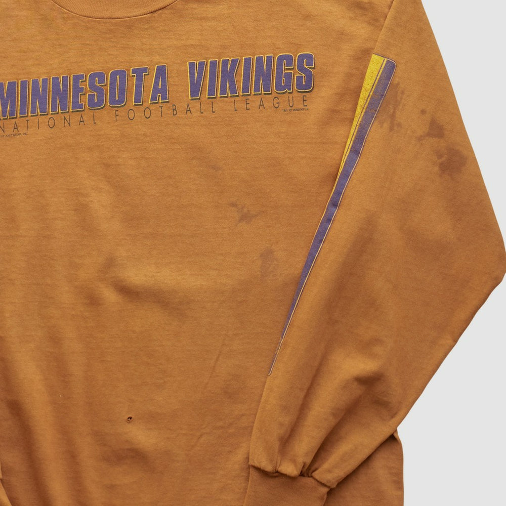 Minnesota Vikings Lee Apparel 2000s Long Sleeve T-shirt - Brown Vintage for sale