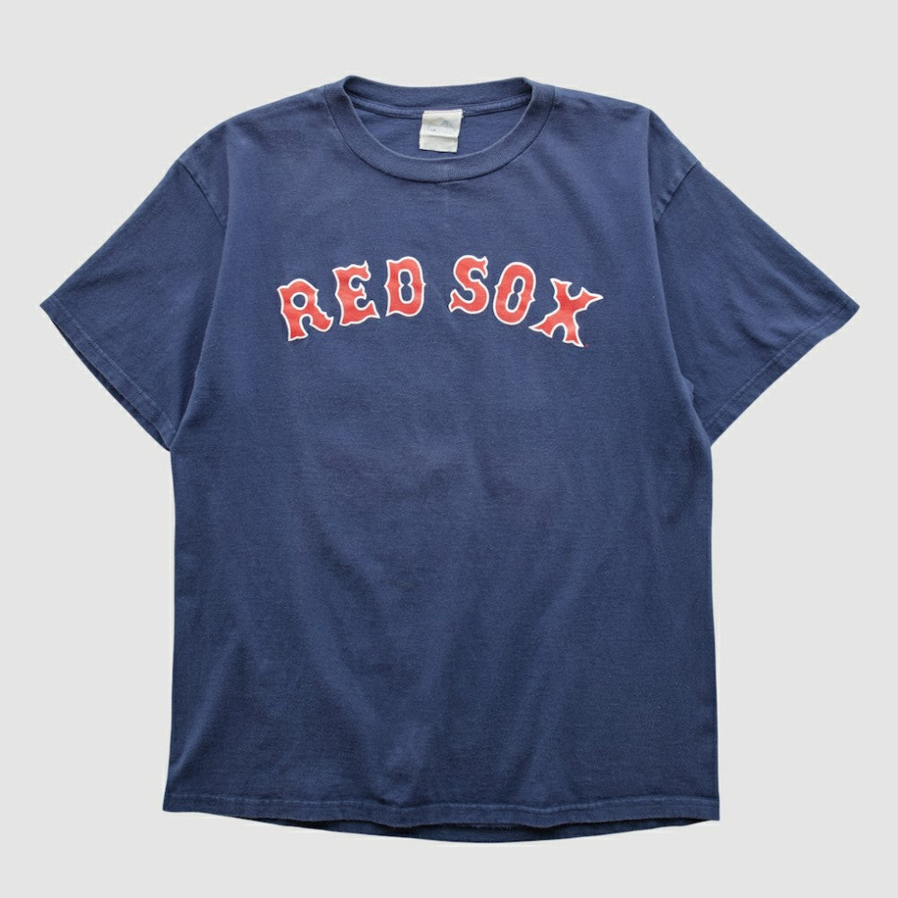 Boston Red Sox Majestic 2000s T-shirt - Navy Vintage