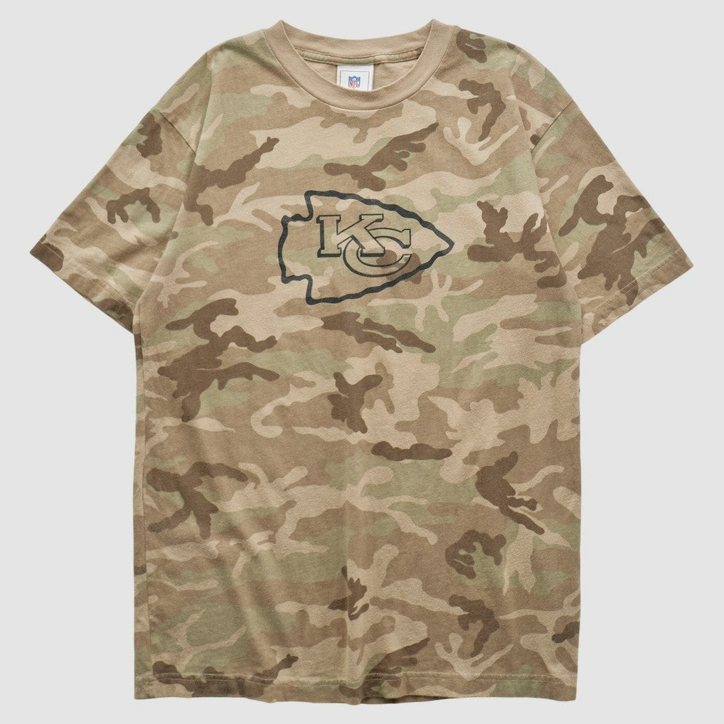 Kansas City Chiefs NFL 2000s T-shirt - Camo Vintage on sale
