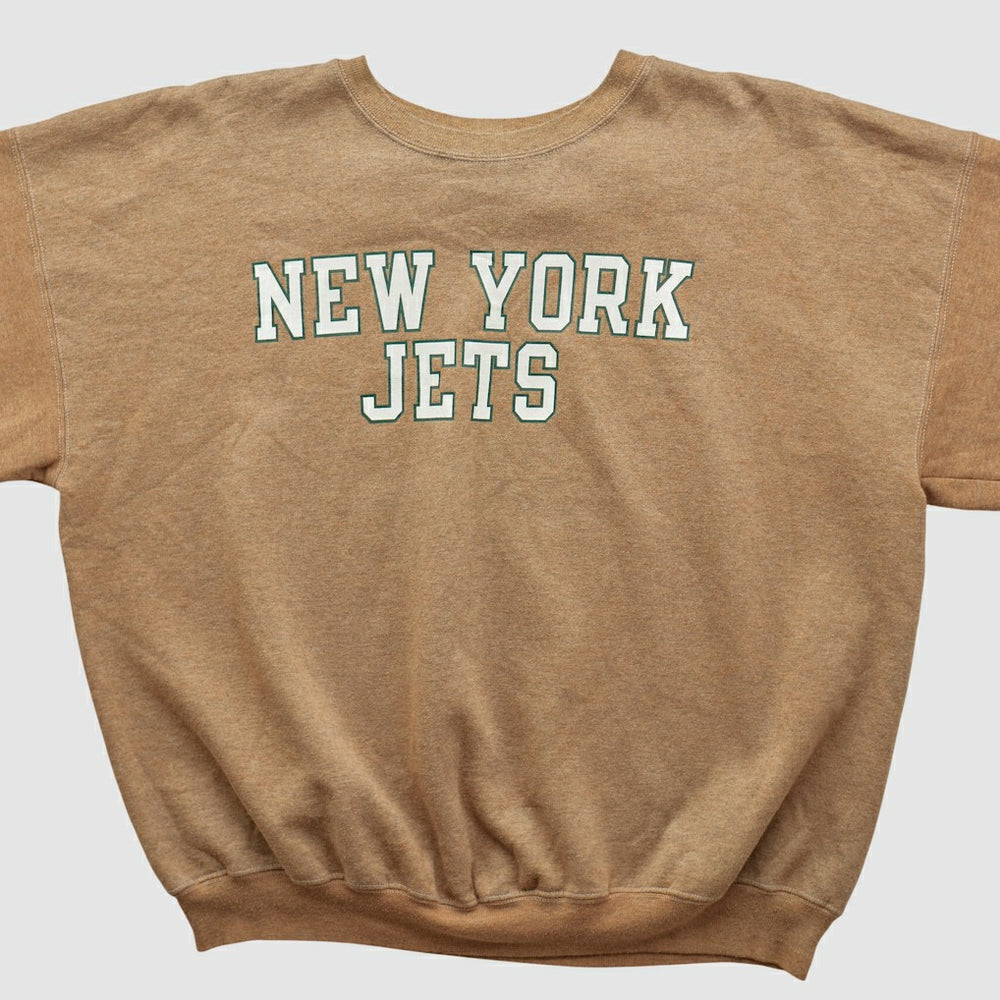 New York Jets Champion 2000s Pullover Sweatshirt - Tan Vintage outlet