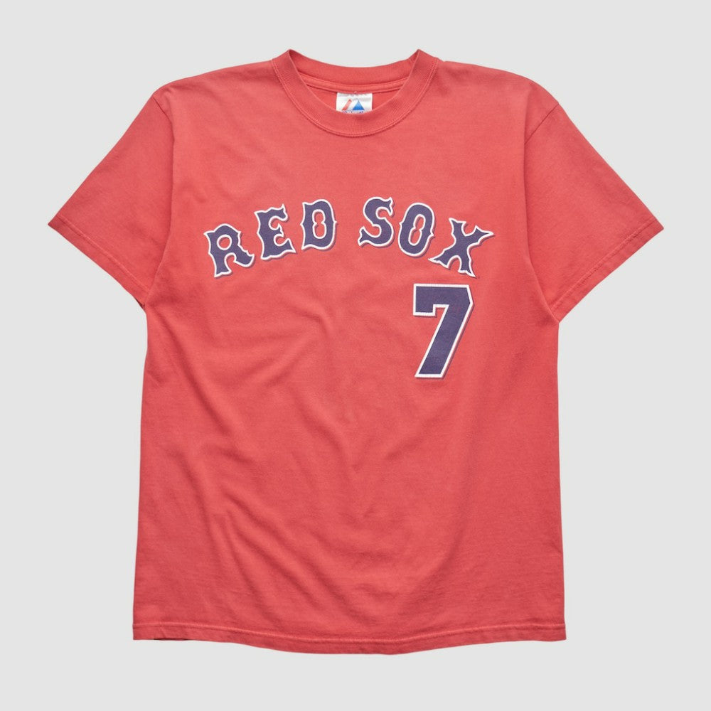 Boston Red Sox Majestic 2000s T-shirt - Red Vintage