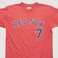 Boston Red Sox Majestic 2000s T-shirt - Red Vintage