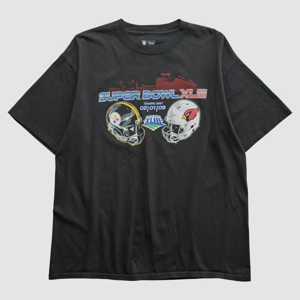 Superbowl XLIII NFL 2009 T-shirt - Black Vintage online