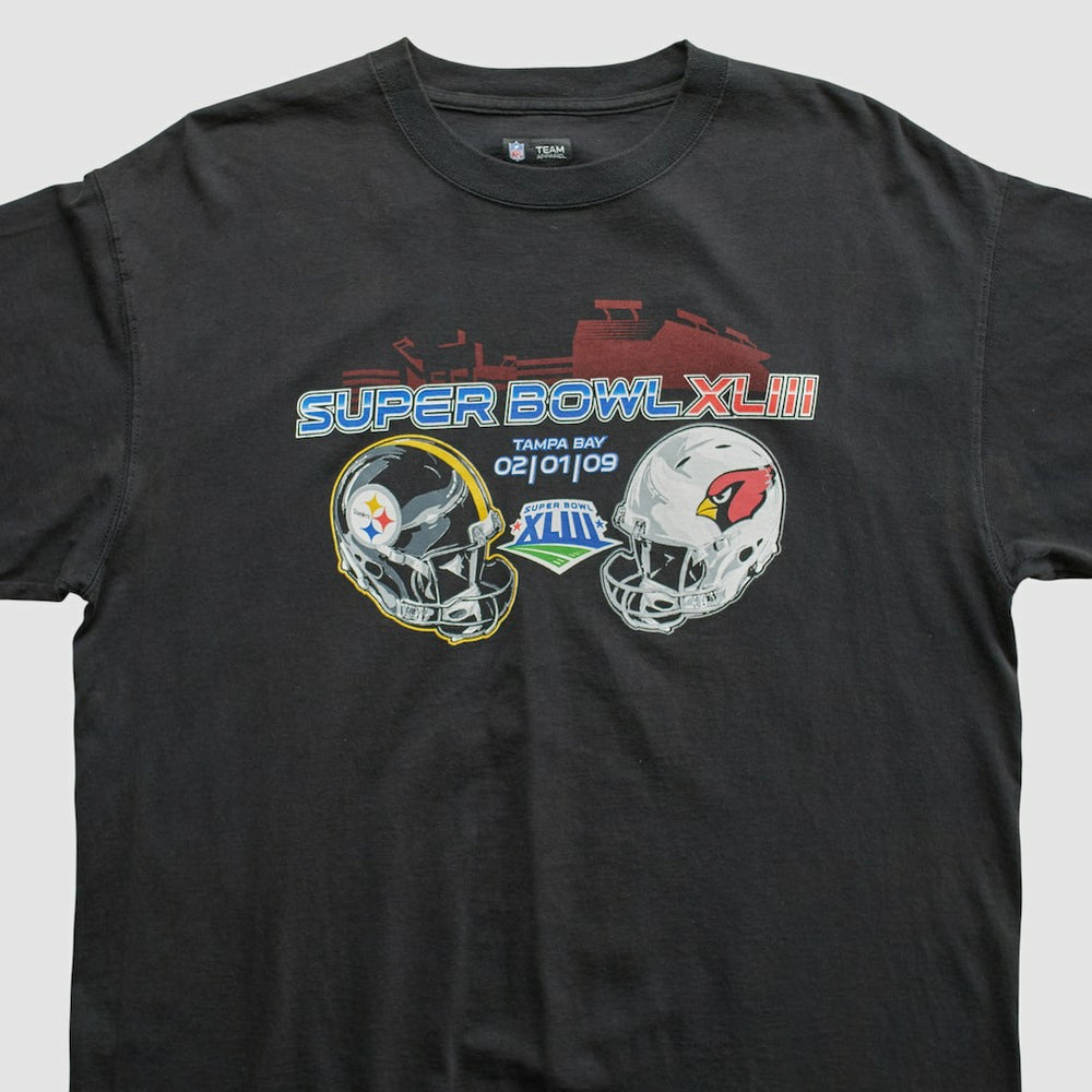 Superbowl XLIII NFL 2009 T-shirt - Black Vintage online
