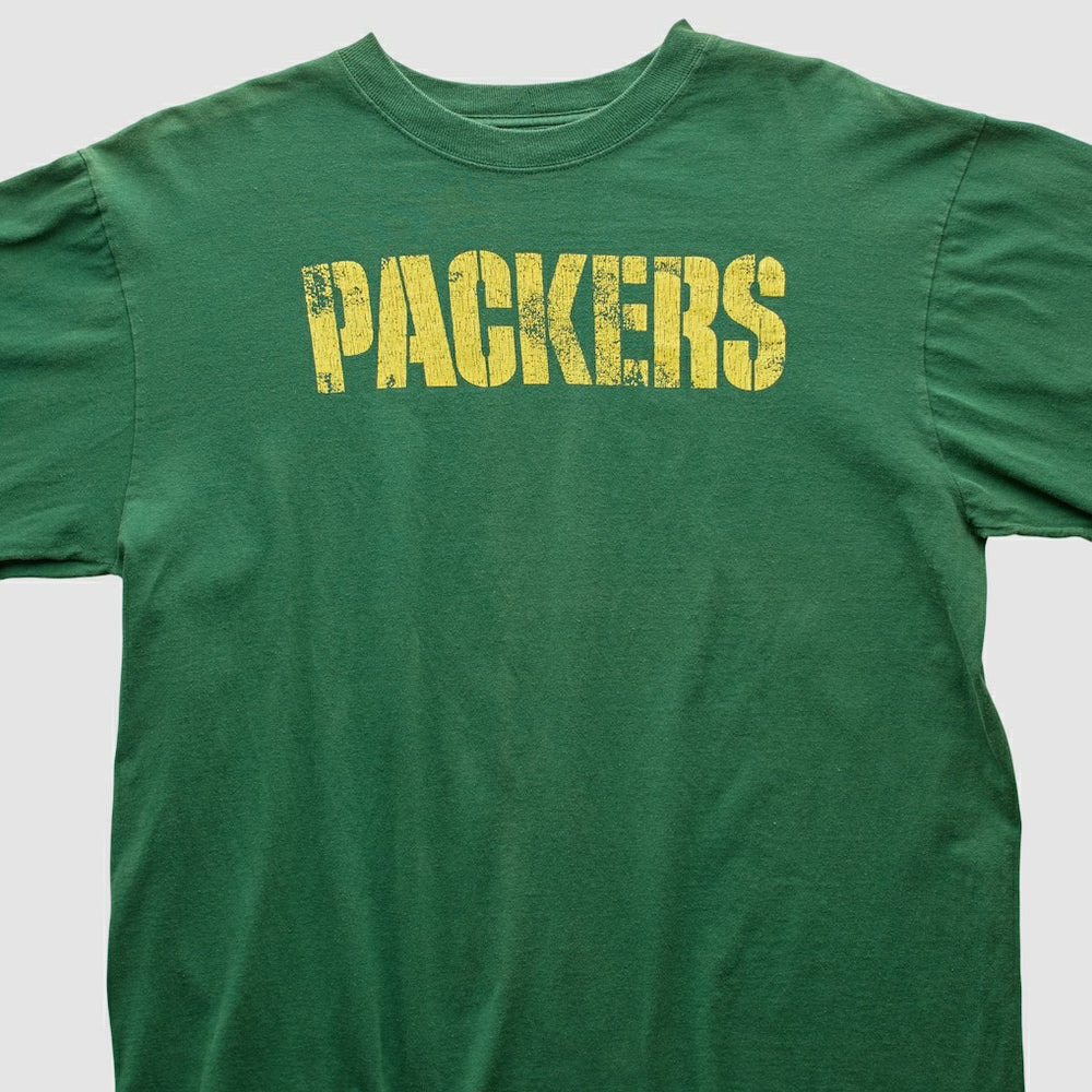 Green Bay Packers Reebok 2000s Long Sleeve T-shirt - Green Vintage for sale