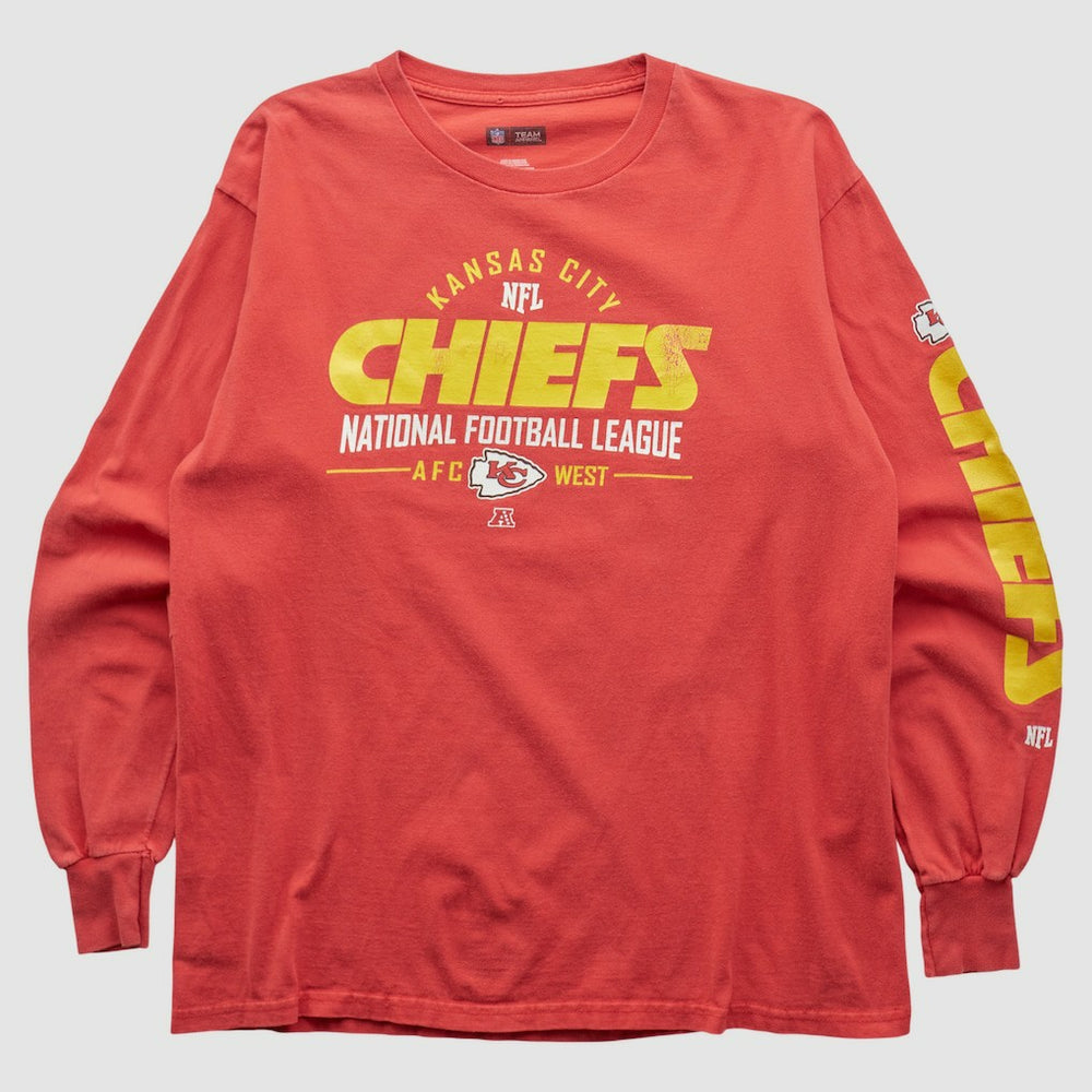 Kansas City Chiefs NFL 2010s Long Sleeve T-shirt - Red Vintage sale