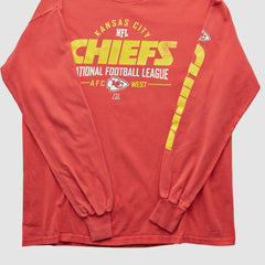 Kansas City Chiefs NFL 2010s Long Sleeve T-shirt - Red Vintage sale