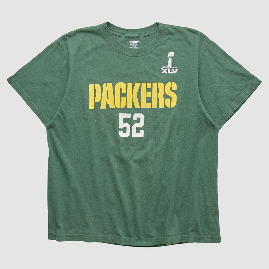 Green Bay Packers Reebok 2011 T-shirt - Green Vintage outlet