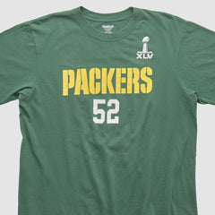 Green Bay Packers Reebok 2011 T-shirt - Green Vintage outlet