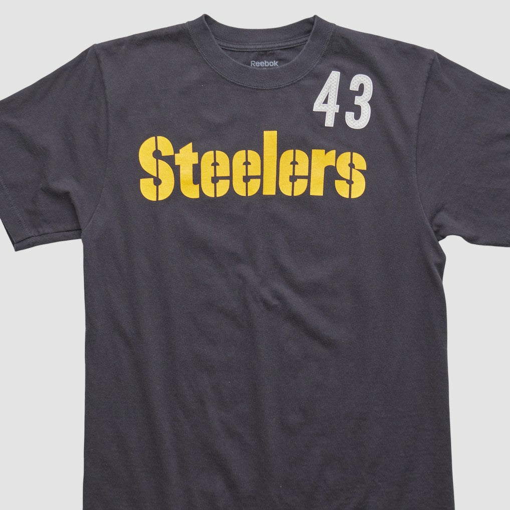Pittsburgh Steelers Reebok 2000s T-shirt - Black Vintage on sale