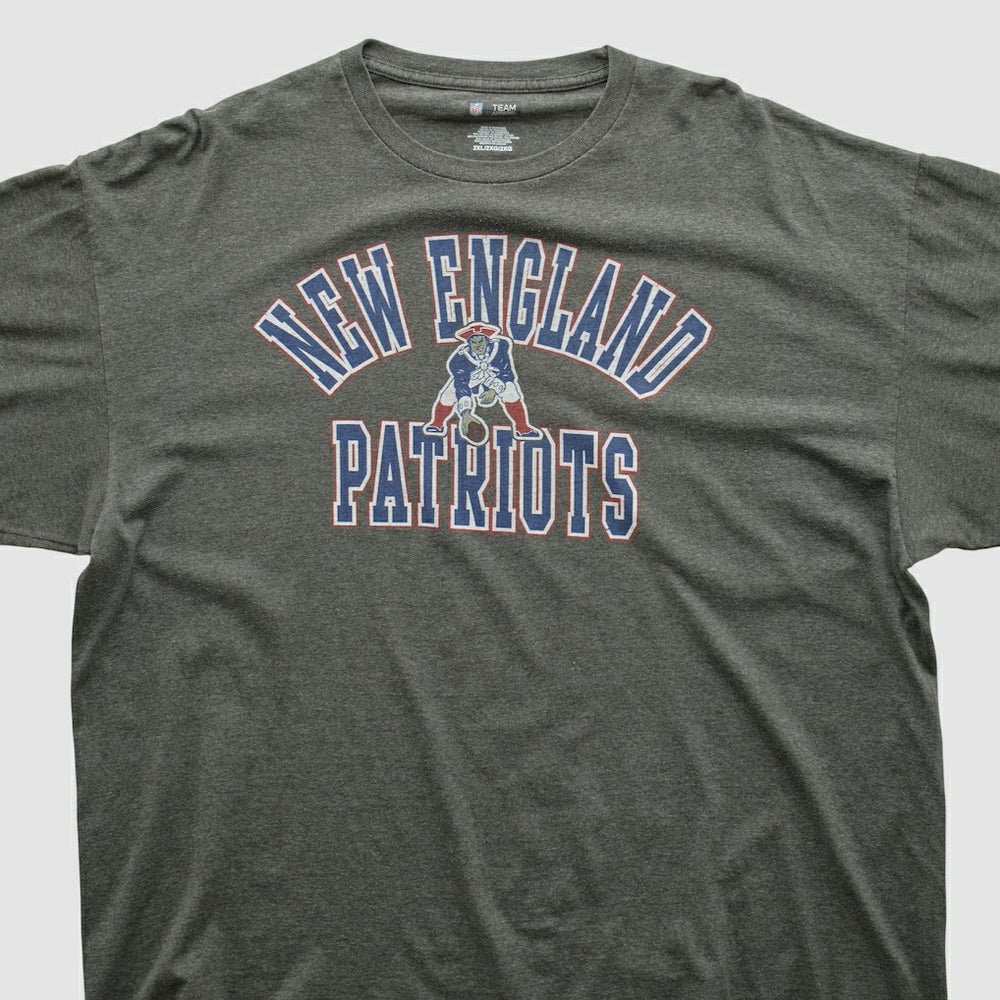 New England Patriots NFL 2010s Long Sleeve T-shirt - Dark Heather Gray Vintage outlet