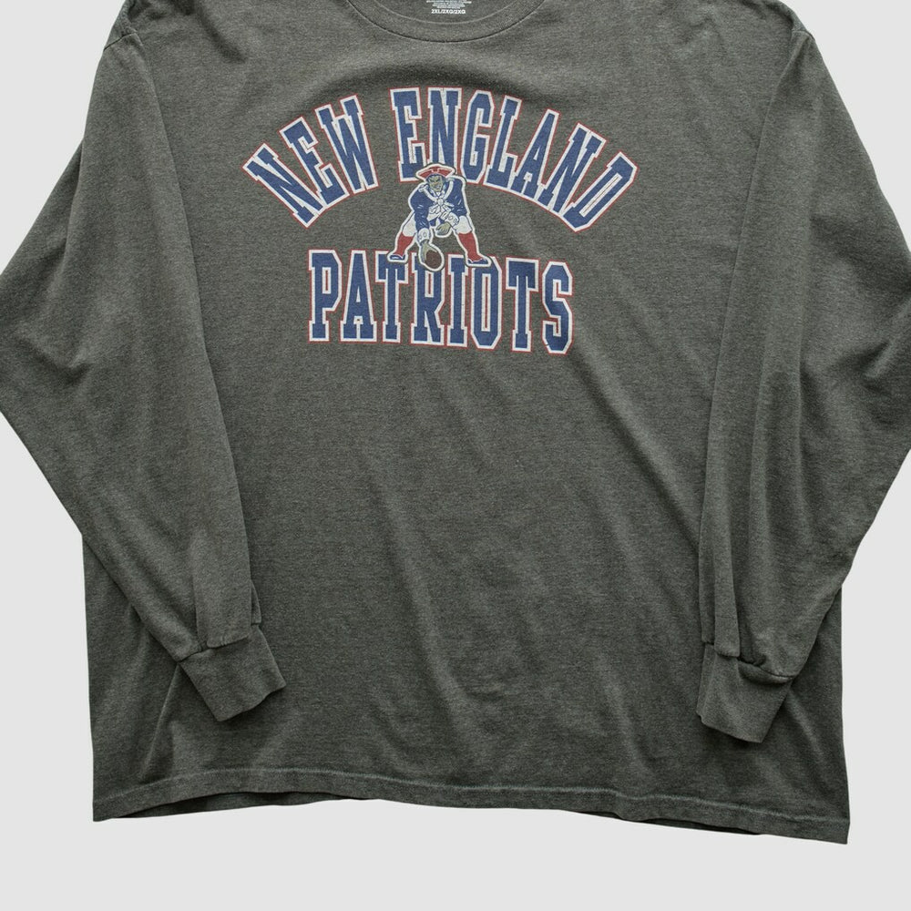 New England Patriots NFL 2010s Long Sleeve T-shirt - Dark Heather Gray Vintage outlet