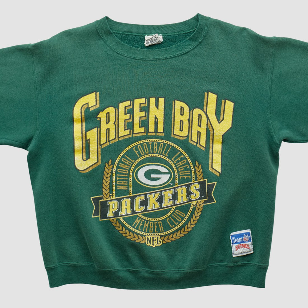 Green Bay Packers Nutmeg Mills 90s Sweatshirt - Green Vintage online