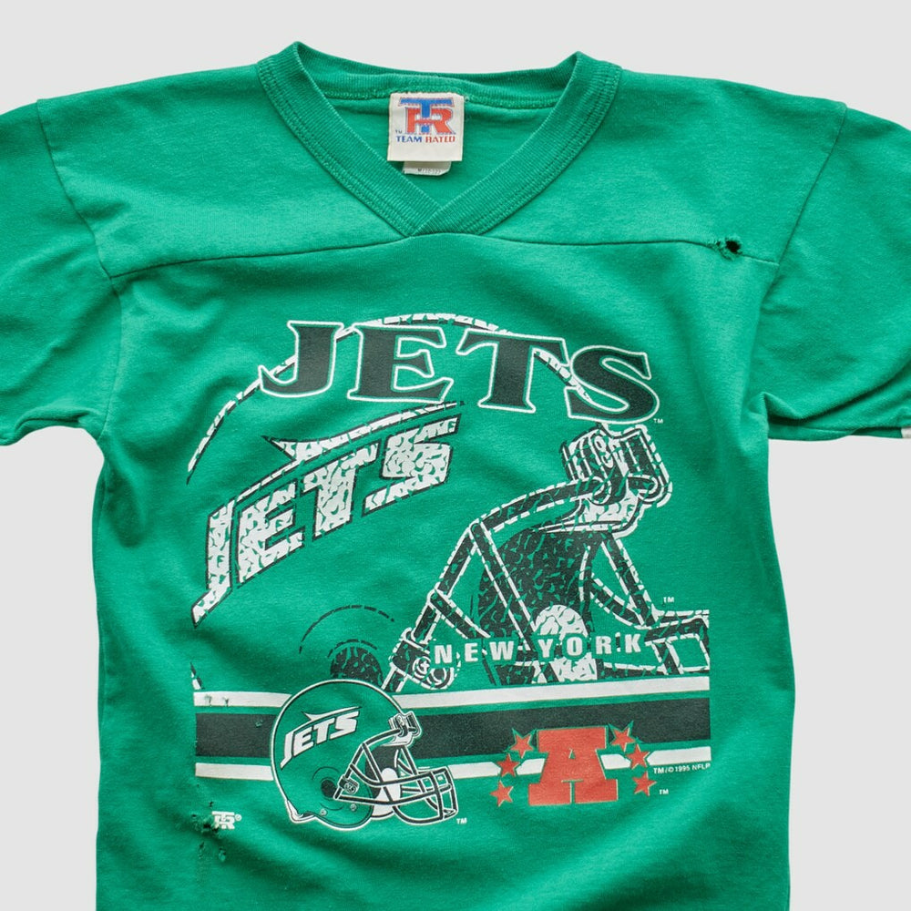 New York Jets Team Rated 90s T-shirt - Green Vintage online
