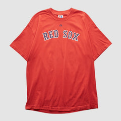 Boston Red Sox Majestic 2000s T-shirt - Red Vintage