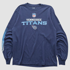 Tennessee Titans Reebok 2000s Long Sleeve T-shirt - Navy Vintage for sale