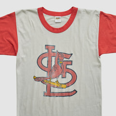 St. Louis Cardinals Trench 90s T-shirt - White Vintage