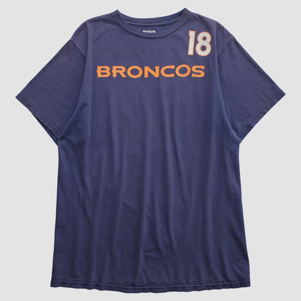 Denver Broncos Reebok 2010s T-shirt - Navy Vintage outlet