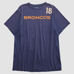 Denver Broncos Reebok 2010s T-shirt - Navy Vintage outlet