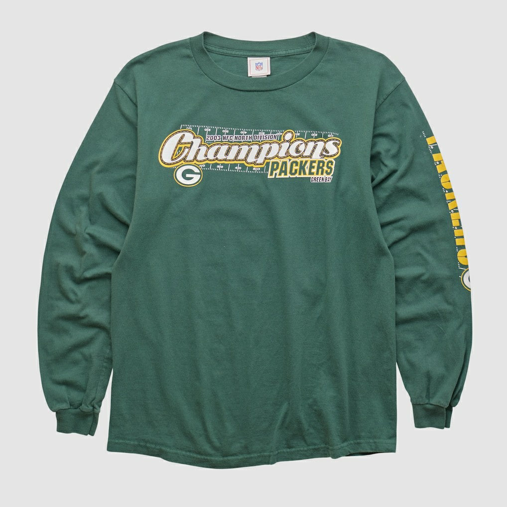 Green Bay Packers NFL 2000s Long Sleeve T-shirt - Green Vintage online