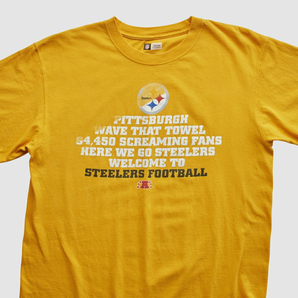 Pittsburgh Steelers NFL 2010s T-shirt - Yellow Vintage discount